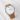 Reloj Valkur para hombe modelo Thorben con correa de cuero genuino marron y caja de acero plateado y blanco