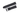Correa de nylon negro 22mm Valkur