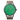 Reloj Valkur para hombre modelo Eskol con correa de cuero genuino arena y caja de acero gris y verde
