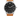 Reloj Valkur para hombe modelo Jorvik con correa de cuero genuino marron y caja de acero negro y plateado
