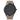 Reloj Valkur para hombe modelo Reidar con correa de cuero genuino arena y caja de acero negro y azul
