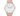 Reloj Valkur para mujeres modelo Nilsa con correa de cuero genuino y caja de acero rosa y dorado
